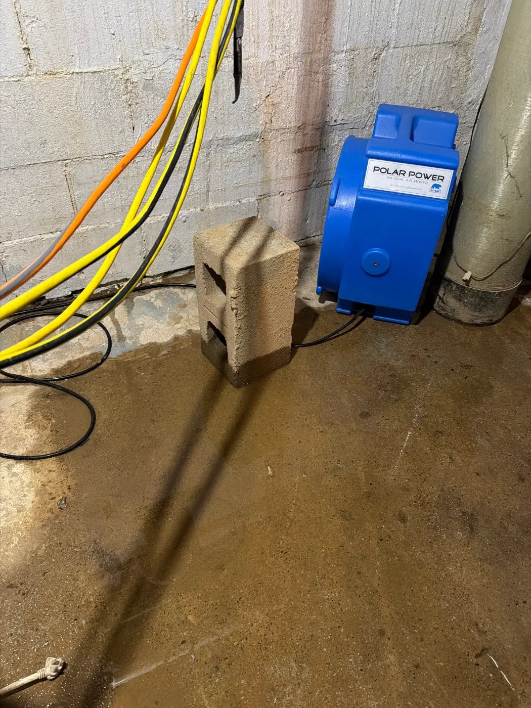 Basement water extraction in Cool Creek Indiana home